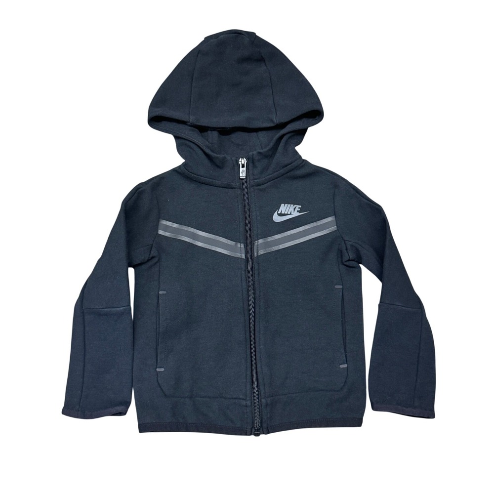 Size 2T - Nike Sportswear Tech Fleece Full Zip Hoodie Black